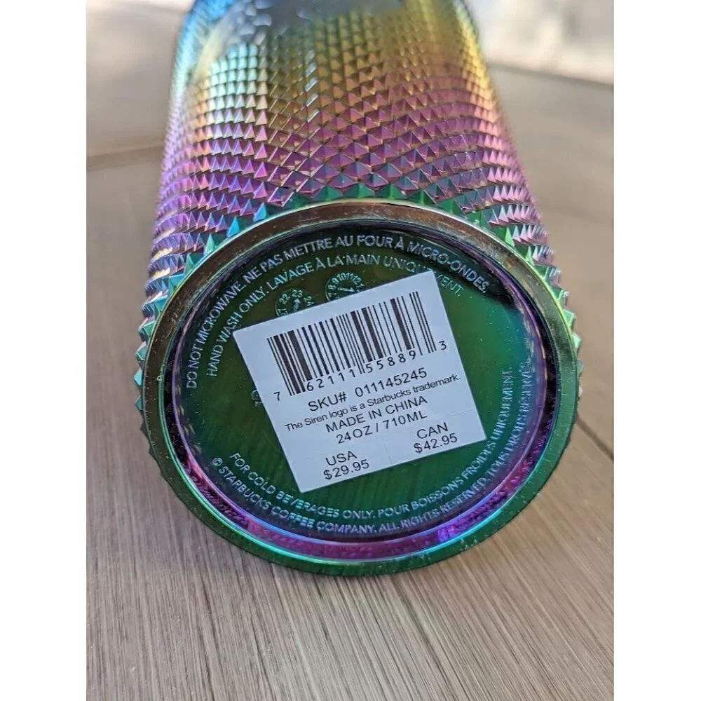 Starbucks Oil Slick Studded Venti Cold Tumbler 2023 New w/ Tags